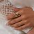 انگشتر طلا زنانه آینه ای